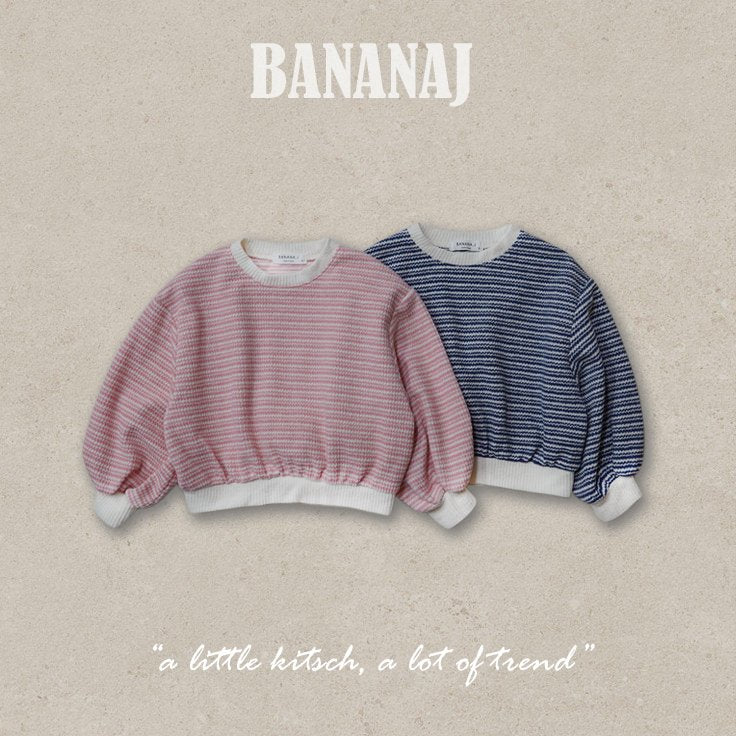 BANANAJ knit striped mtm (80-135cm)