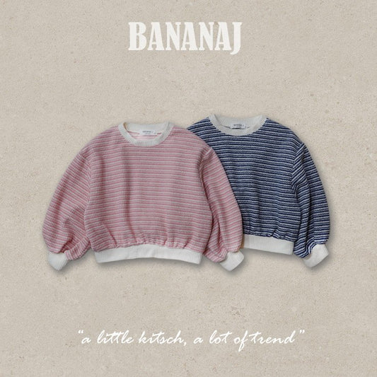 BANANAJ knit striped mtm (80-135cm)