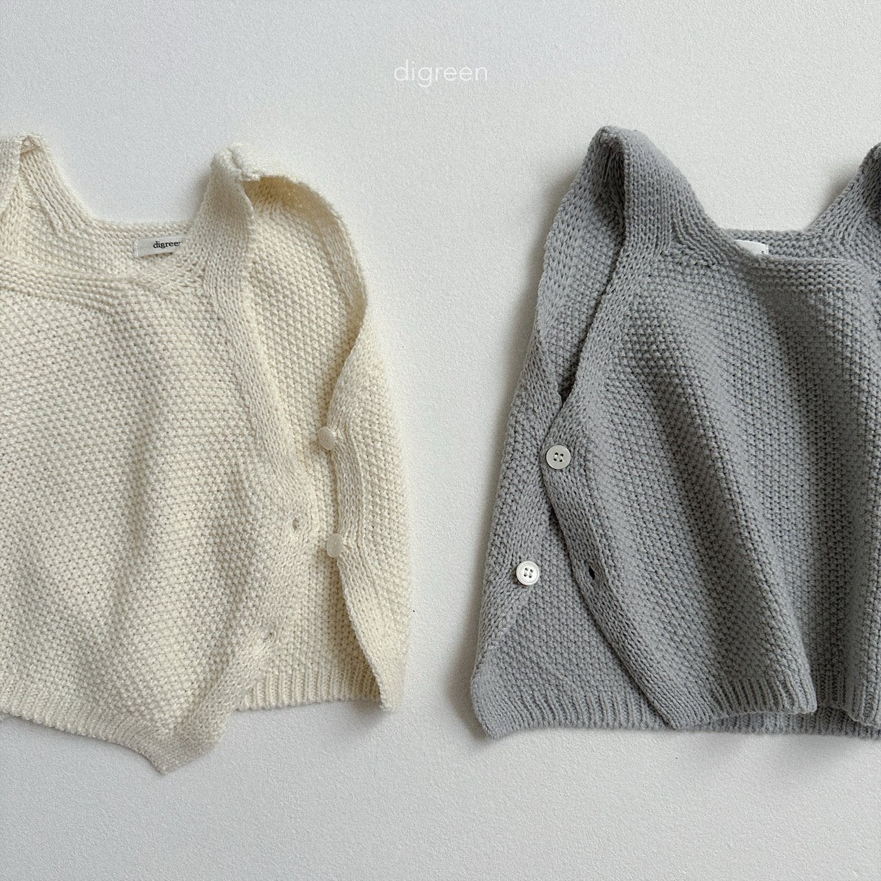 digreen button vest (90-130cm)