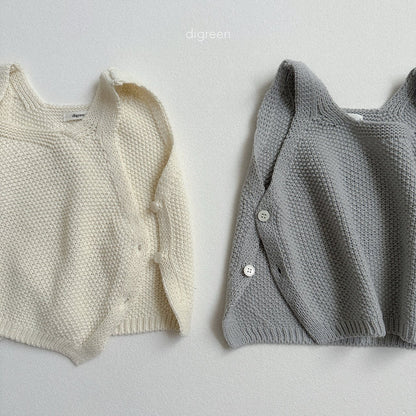digreen button vest (90-130cm)