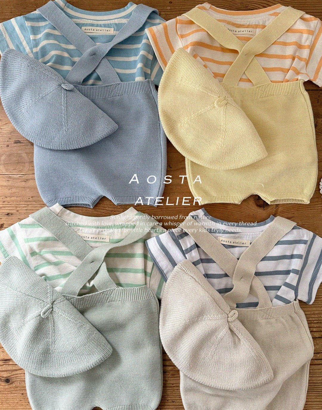 Aosta knit overalls