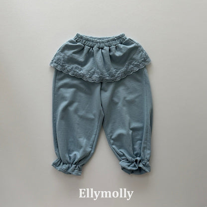 ELLYMOLLY cottage lace jogger pants (90-145cm)