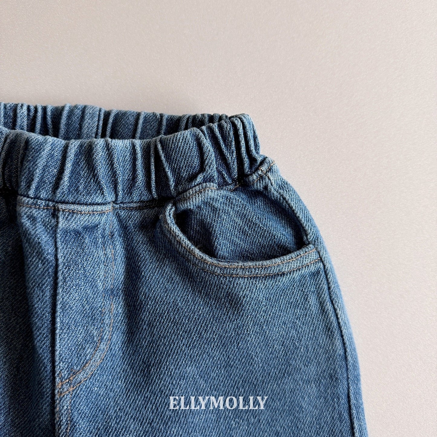 ELLYMOLLY jelly frill denim pt (90-145cm)