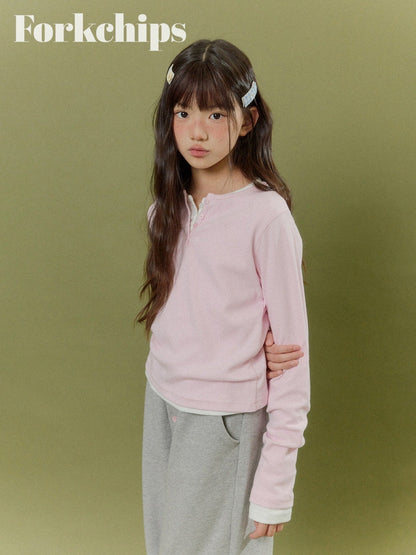 FORKCHIPS peach snap t-shirt (95-160cm)