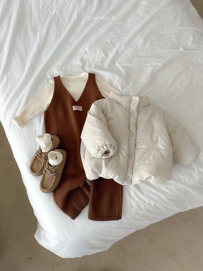 minirobe teddy knit overall (70-110cm)
