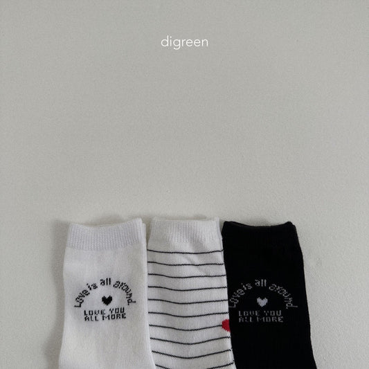 digreen love socks (12-23cm)
