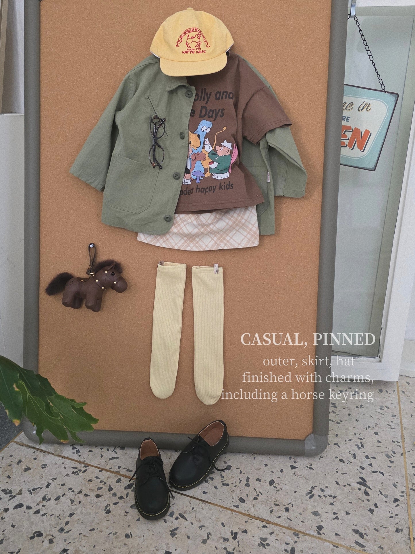 ELLYMOLLY colored rib socks