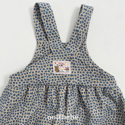 oottbebe bloom suspender suit(3-12m)