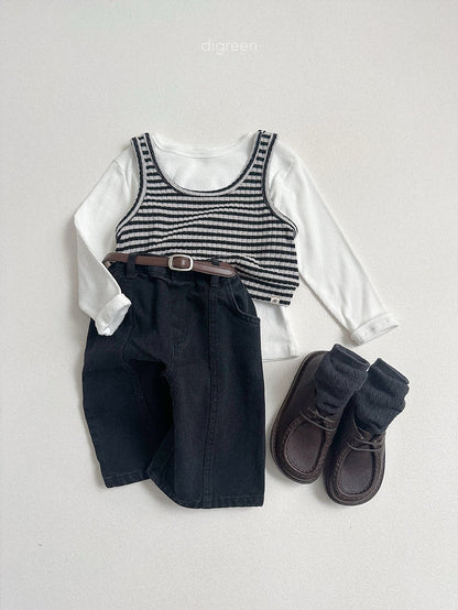 digreen hug ribbed tee (85-130cm)