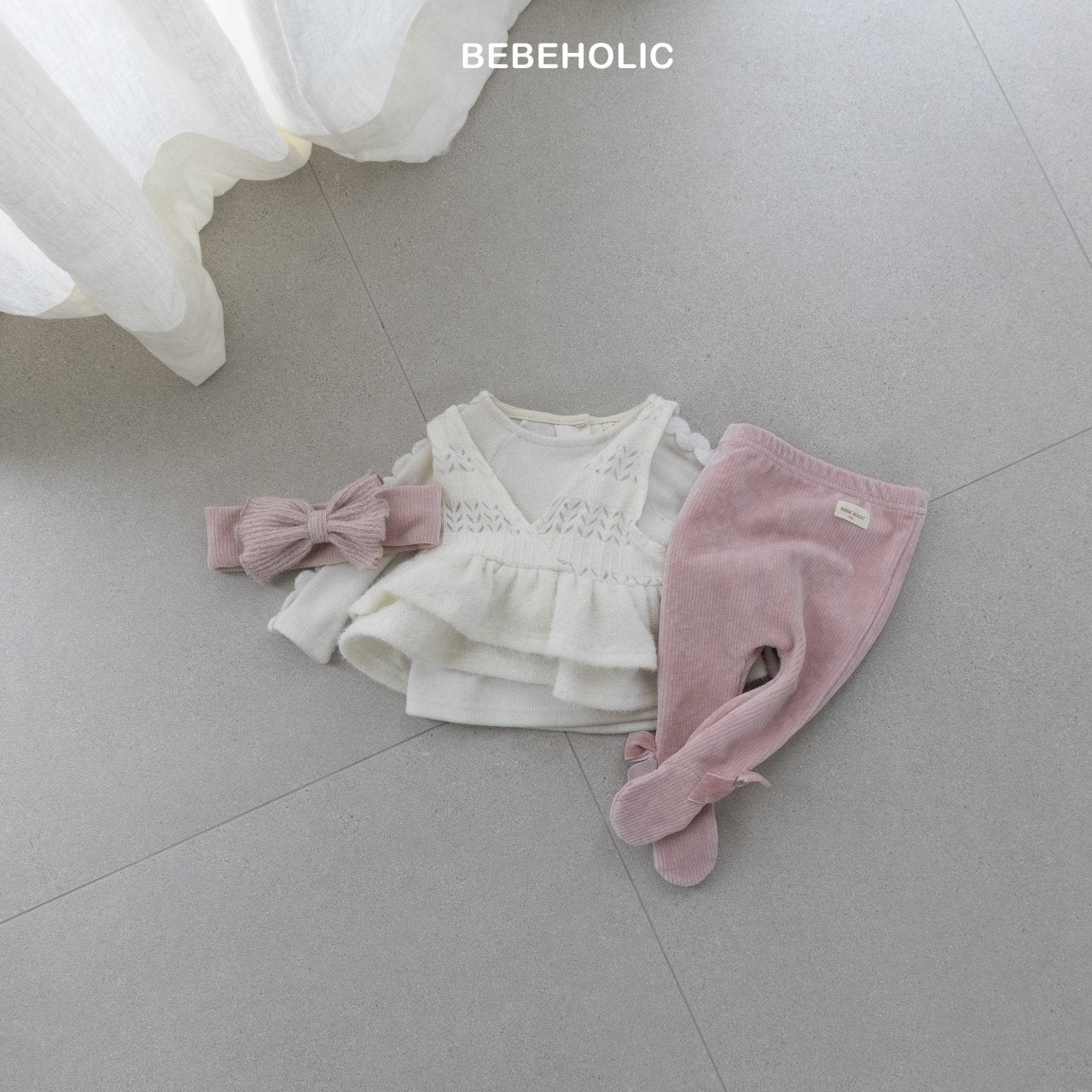 bebeholic ribbon like leggings (3-18m)