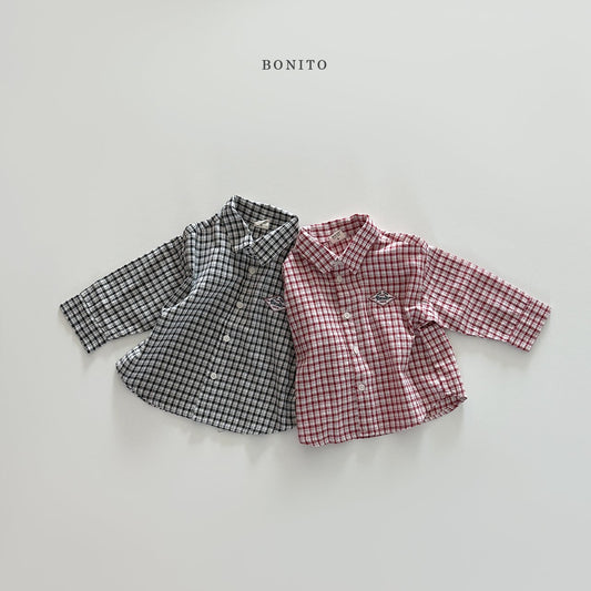bonito check shirt (~80-140cm)