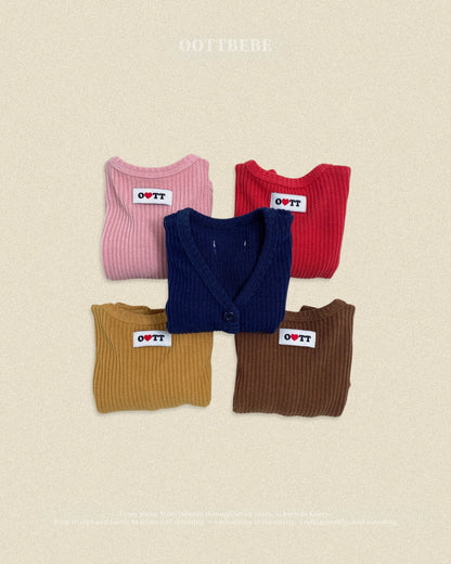 oottbebe HARIBO rib cardigan (65-115cm)