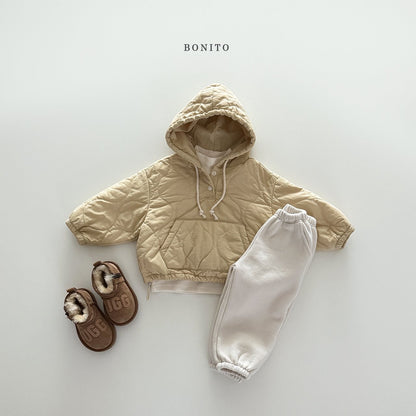 Bonito quilted hoodie (kids & adult )