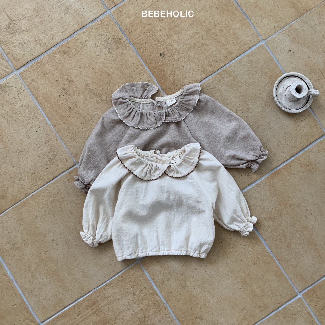 bebeholic double frill blouse (Bebe 3-18m)