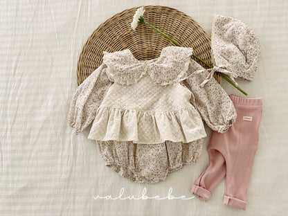 valubebe grand flower collar suit (6-18m)