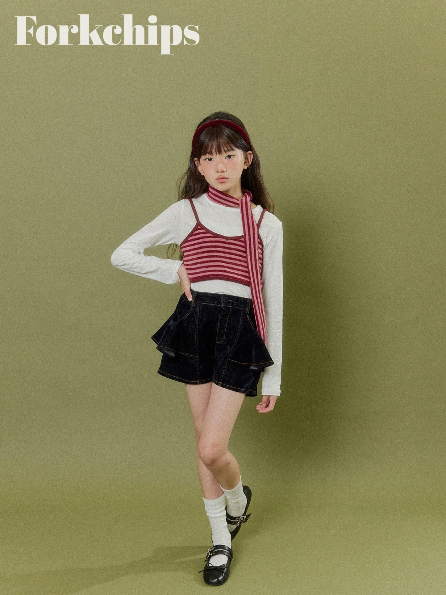 FORKCHIPS bear border sleeveless (95-160cm)