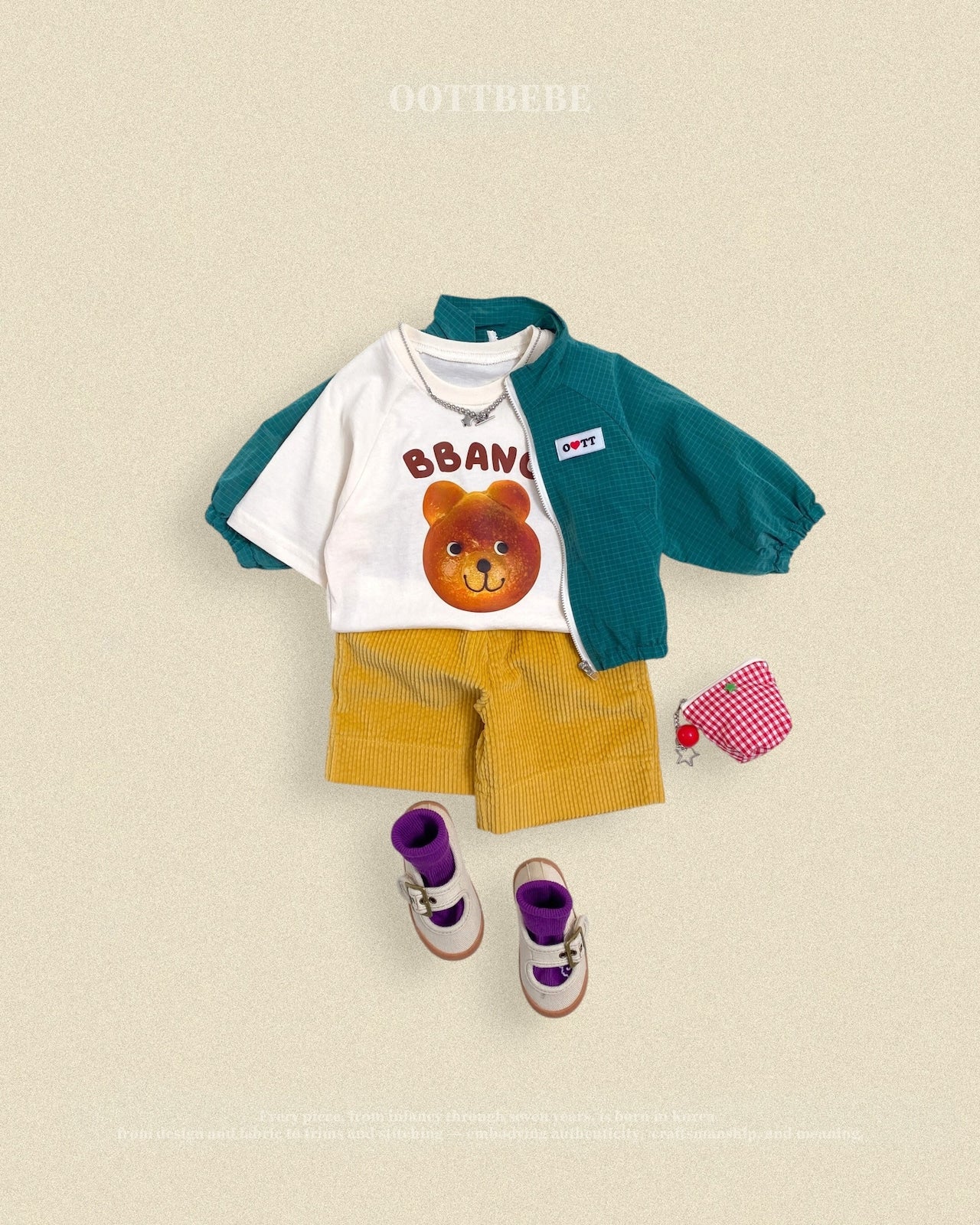 oottbebe cute bear raglan T (65-115cm)