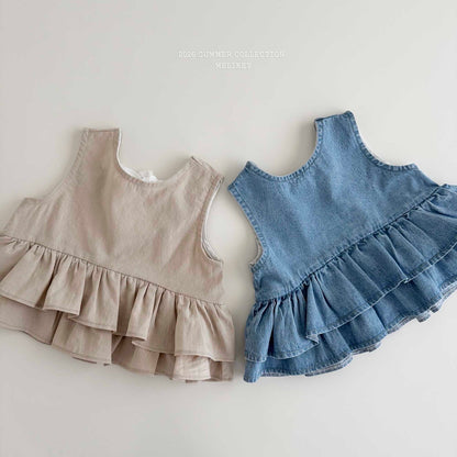 melikey ribbon cancan sleeveless bl (~80-140cm)
