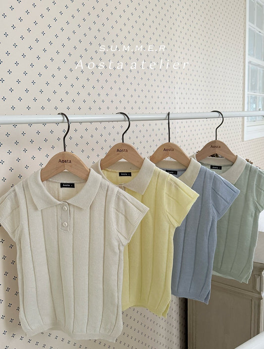 Aosta knit collar dress (1-5y)