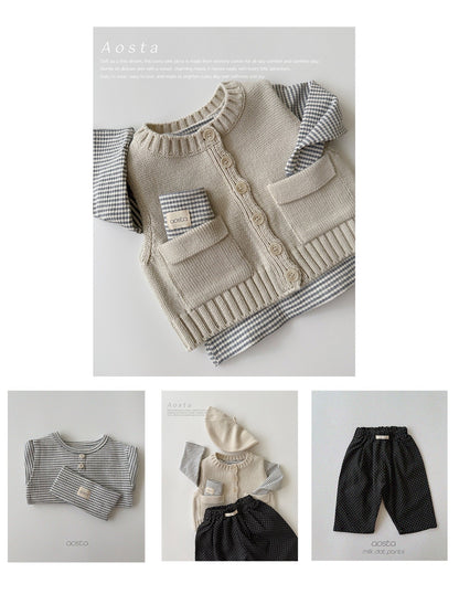 Aosta knit cookie vest (~70-115cm)
