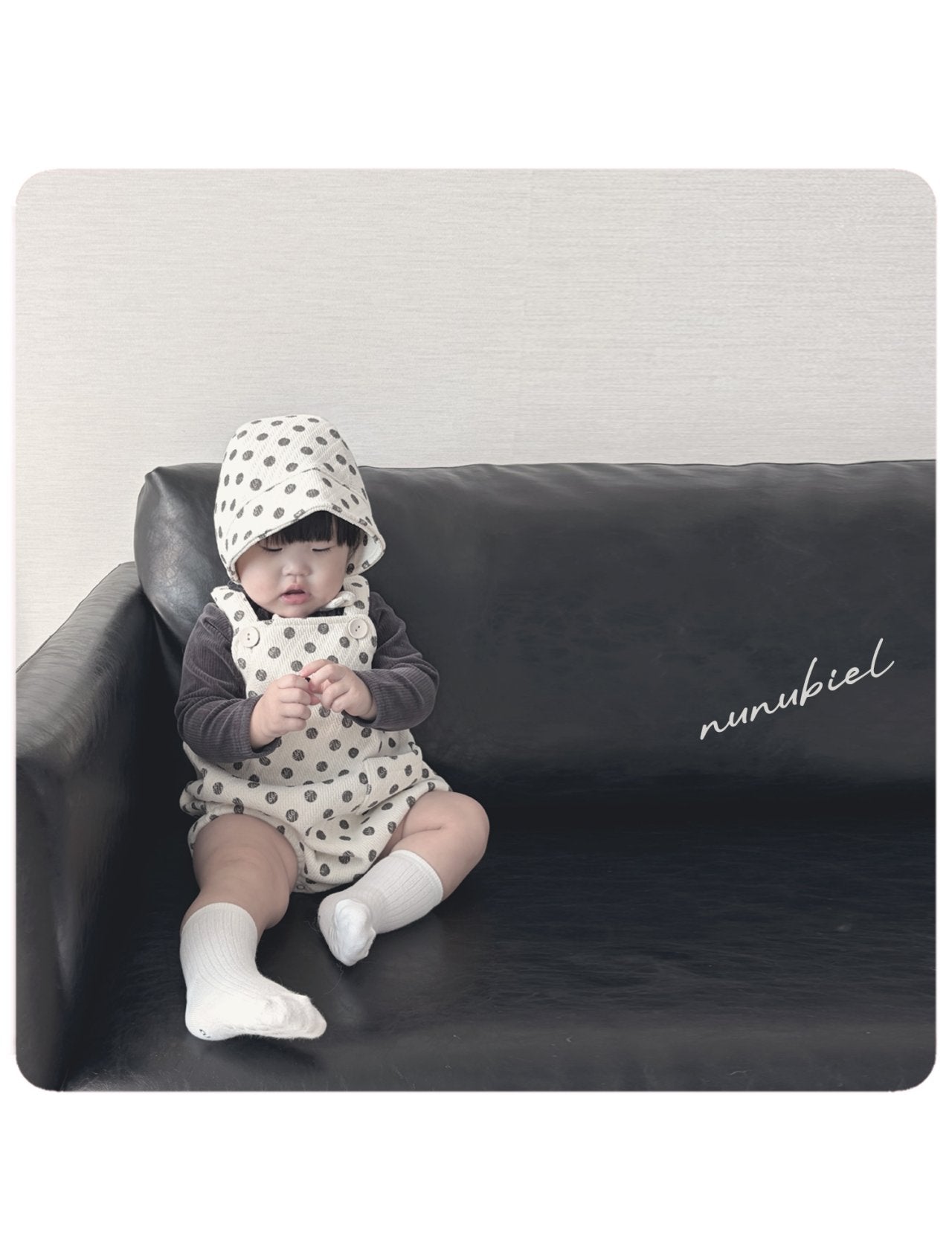 nunubiel dote jump romper & bonnet (3-18m)