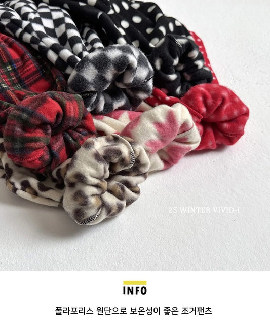 Vivid 抓絨圖案縮口褲 (75-135cm)