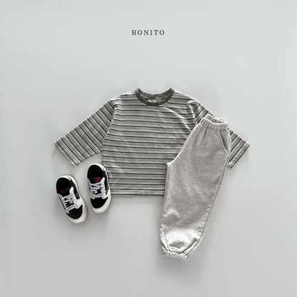 bonito collar tone on tone st tee (~80-140cm)