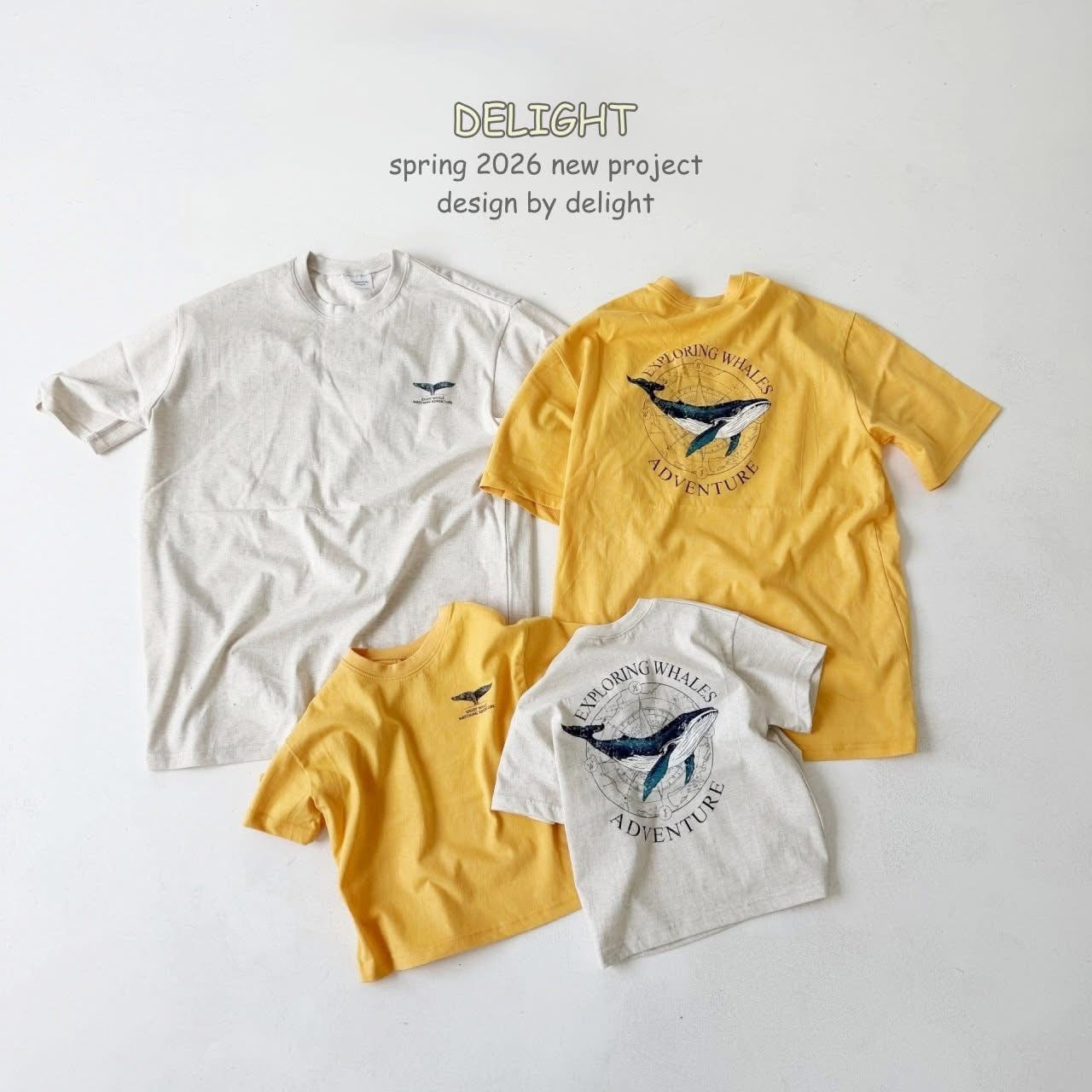 Delight 親子款鯨魚Tee (kids & adult )