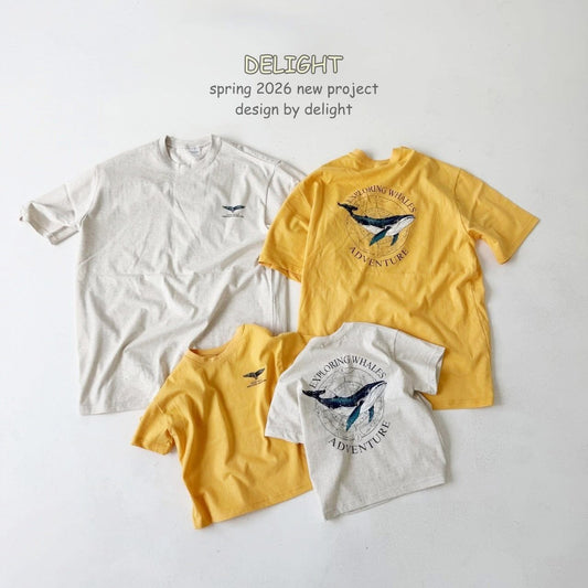 Delight 親子款鯨魚Tee (kids & adult )