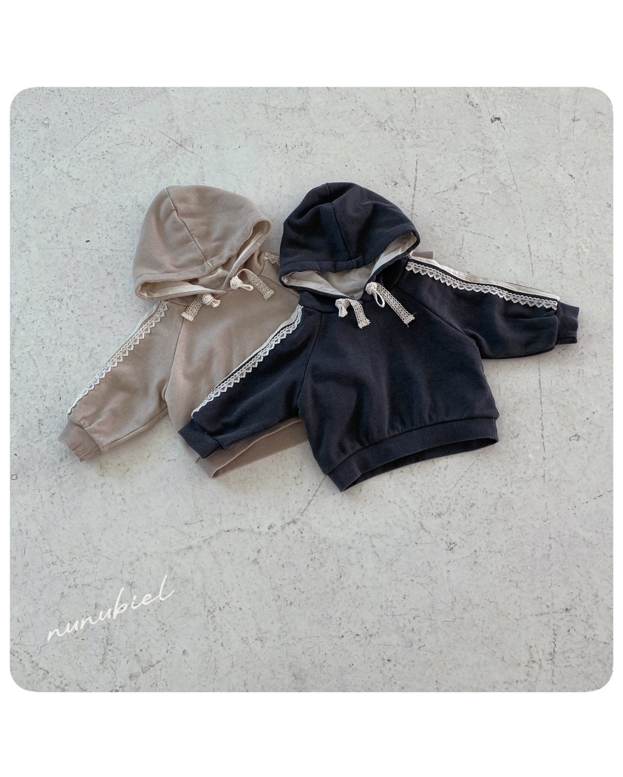 nunubiel lace hood t-shirts (75-120cm)
