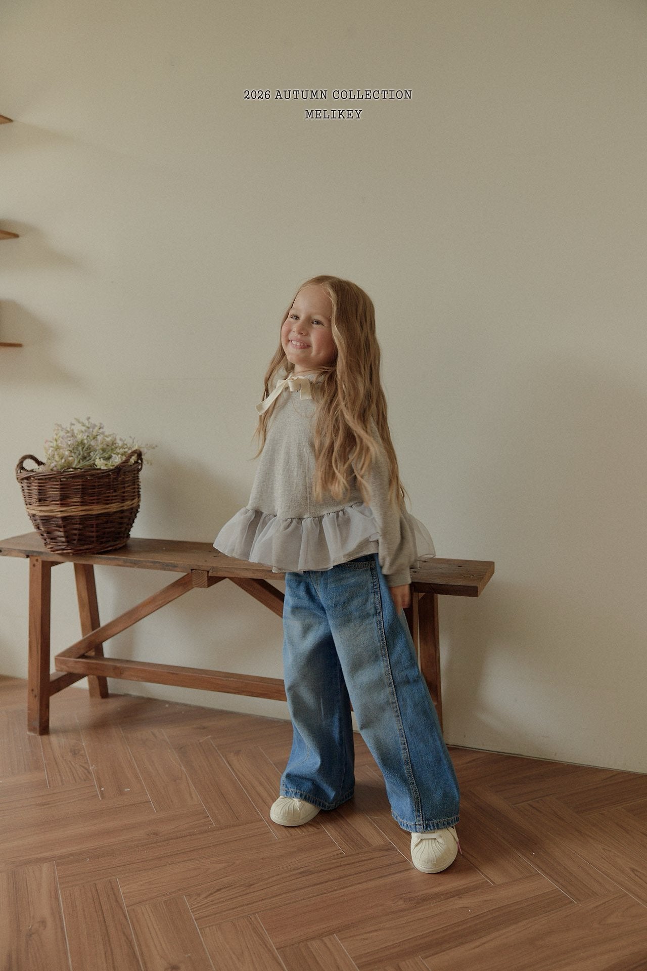 melikey wide denim pants (~80-140cm)