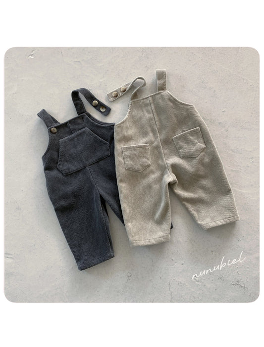 nunubiel corduroy suspender pants (75-120cm)