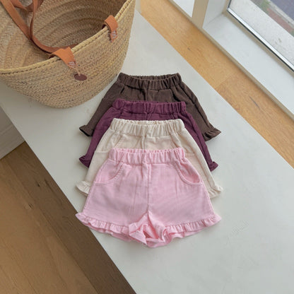 ninibello heart corduroy frill pants (80-130cm)