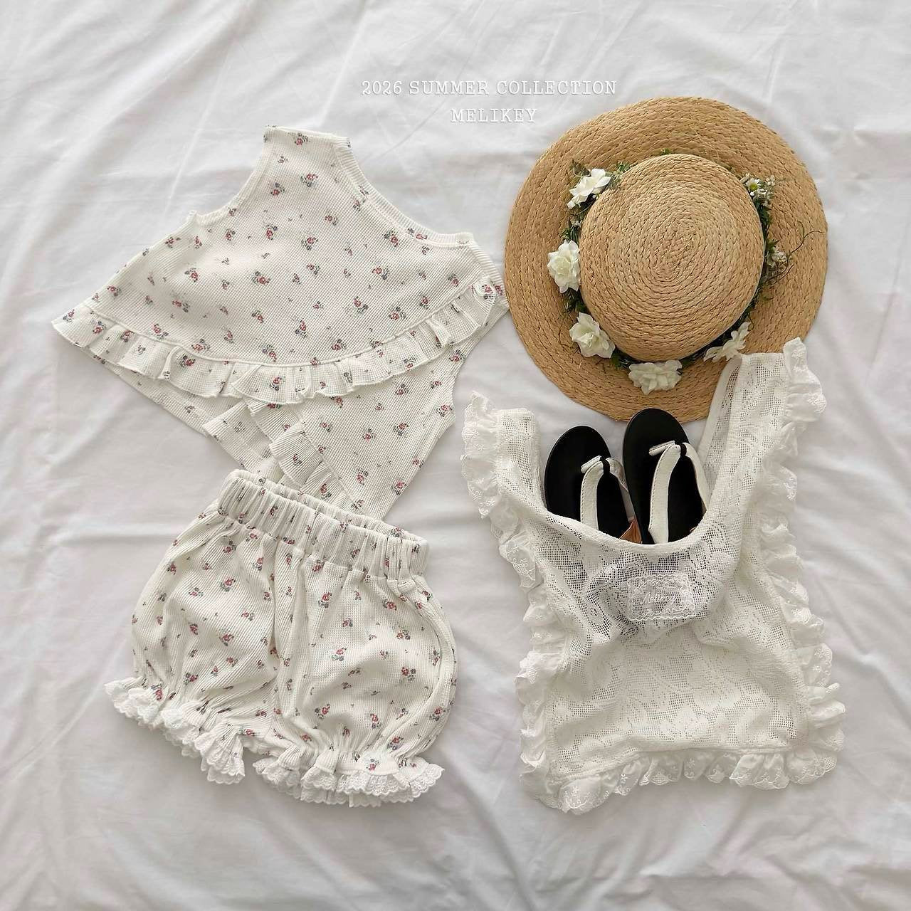melikey dindin frill sleveless t-shirt (~80-140cm)