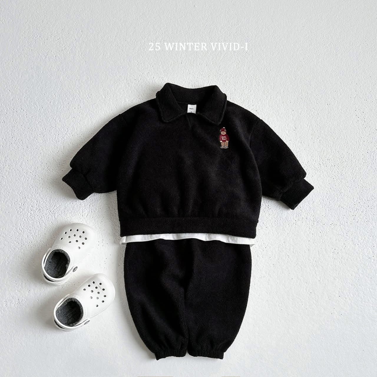 Vivid 熊熊襯衫套裝 (75-135cm)