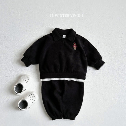 Vivid 熊熊襯衫套裝 (75-135cm)