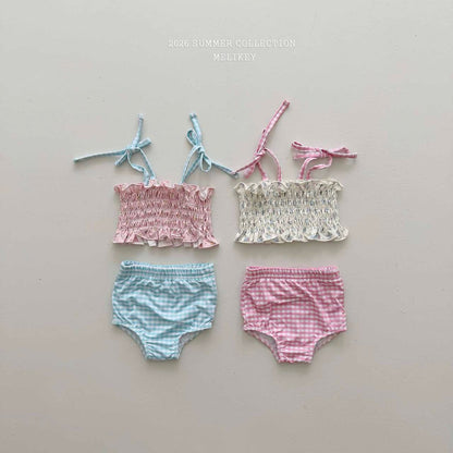 melikey lily check swim set (85-135cm)