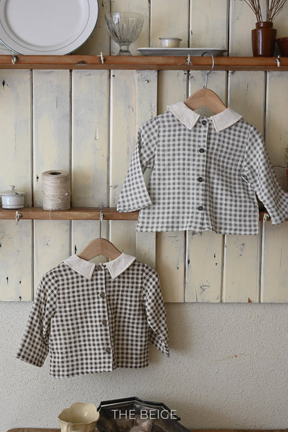 the beige petit collar blouse (80-120cm)