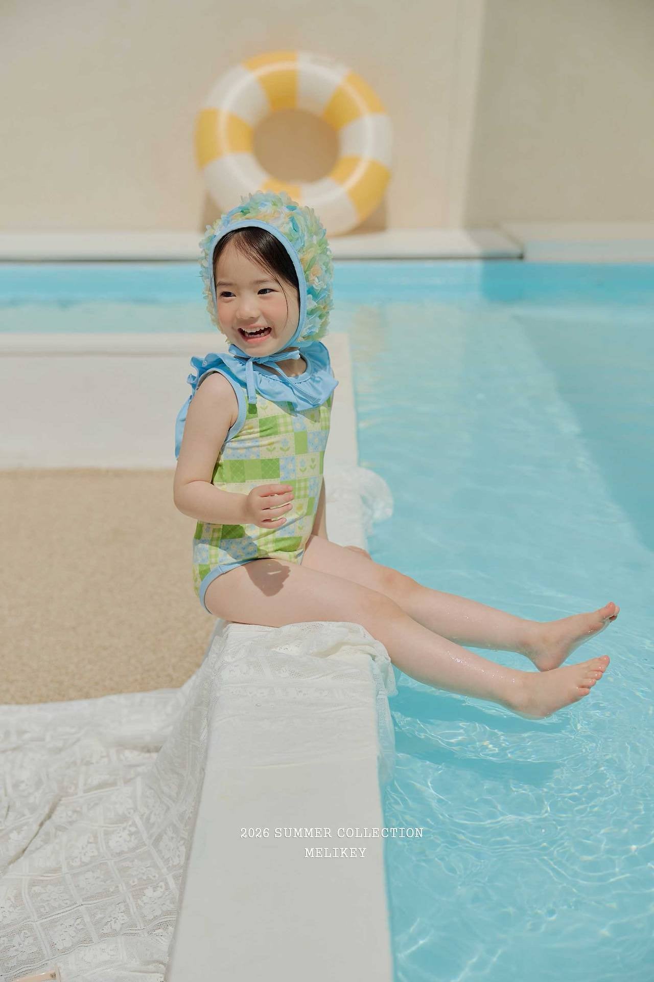melikey garden frill swimsuit (85-135cm)