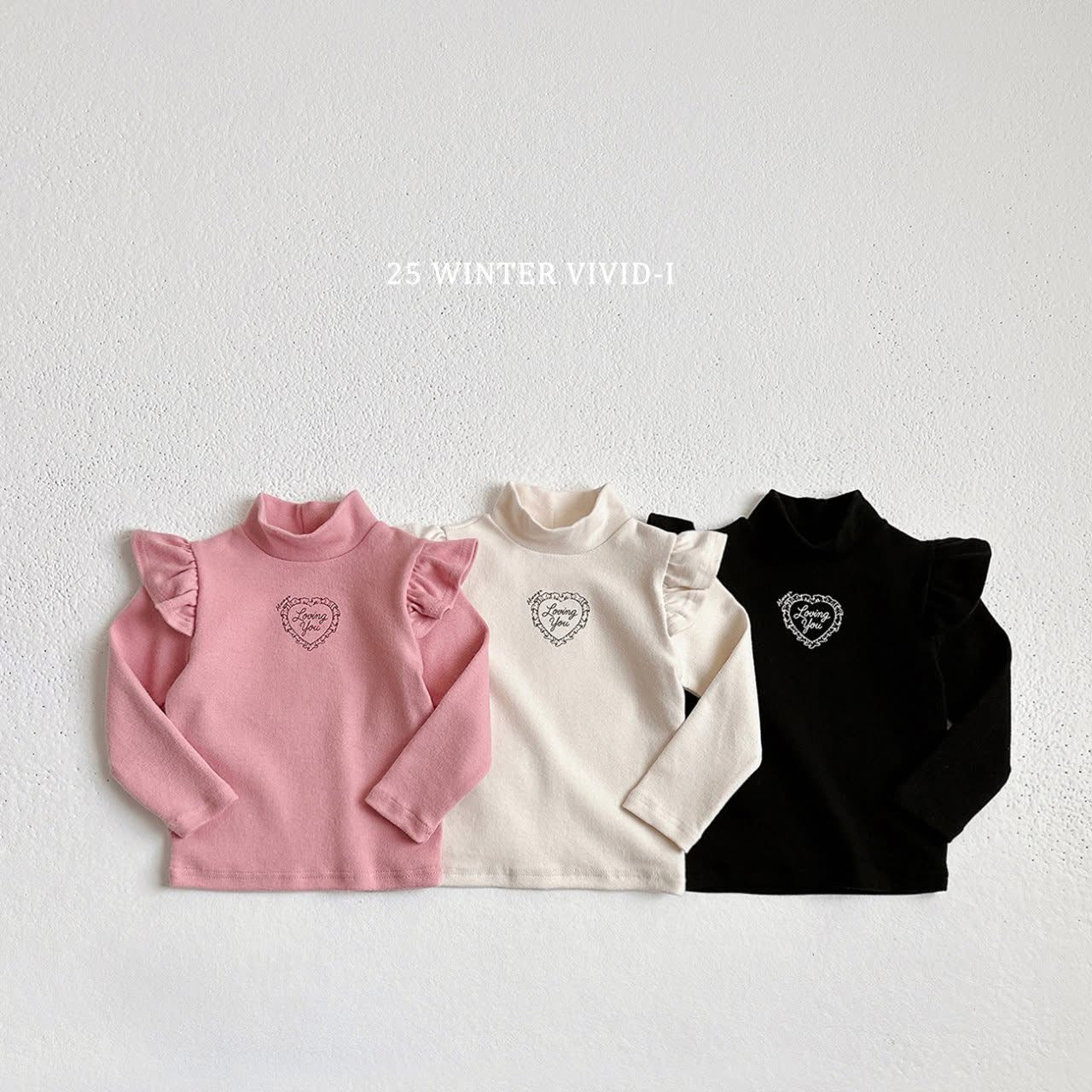 Vivid loving you愛心上衣 (75-135cm)