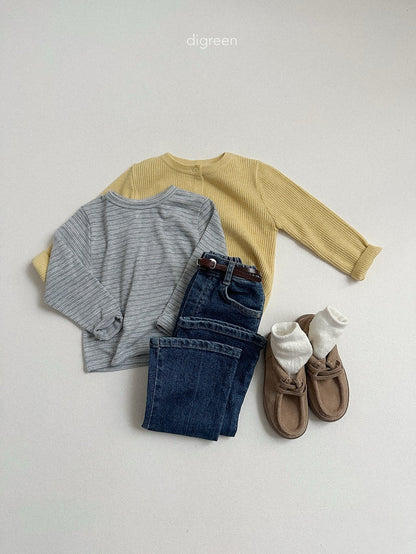 digreen stripe latte tee (85-130cm)