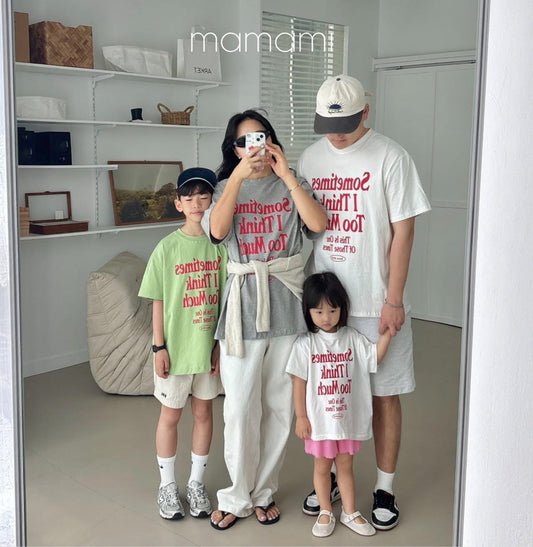 Mamami 親子款 - 英文字母tee (kids & adult )