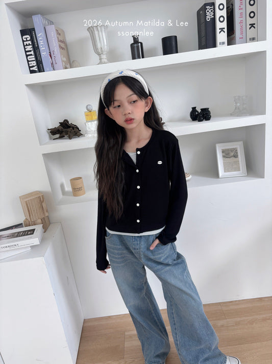matilda&lee stripe layered cardigan (85-165cm)