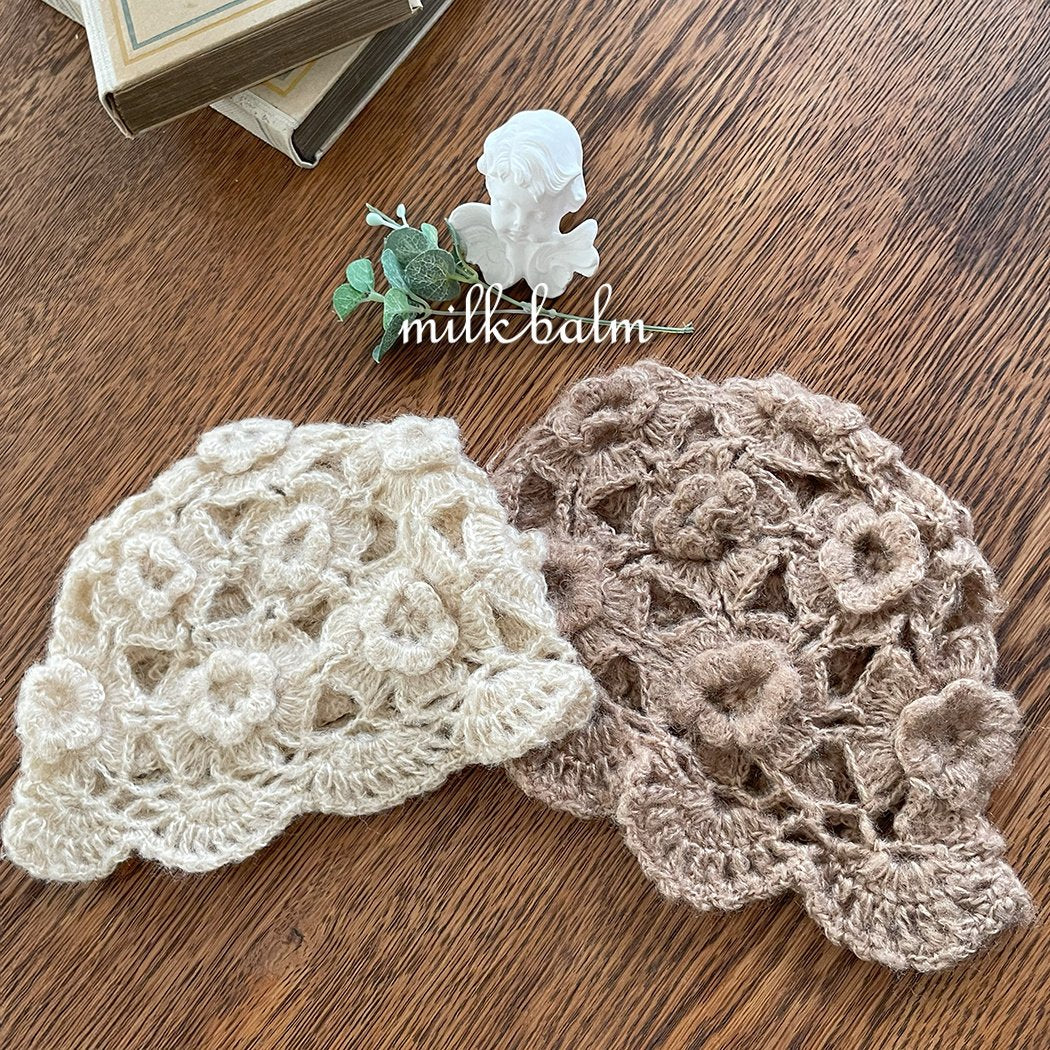 milkbalm hand knit beanie
