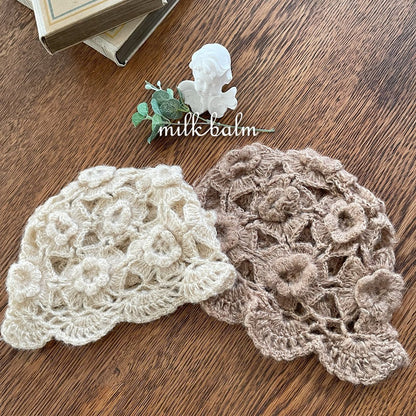 milkbalm hand knit beanie