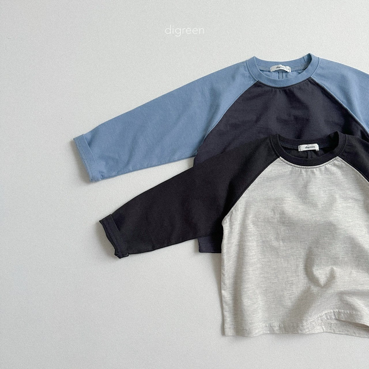 digreen slit raglan t-shirt (90–130cm)