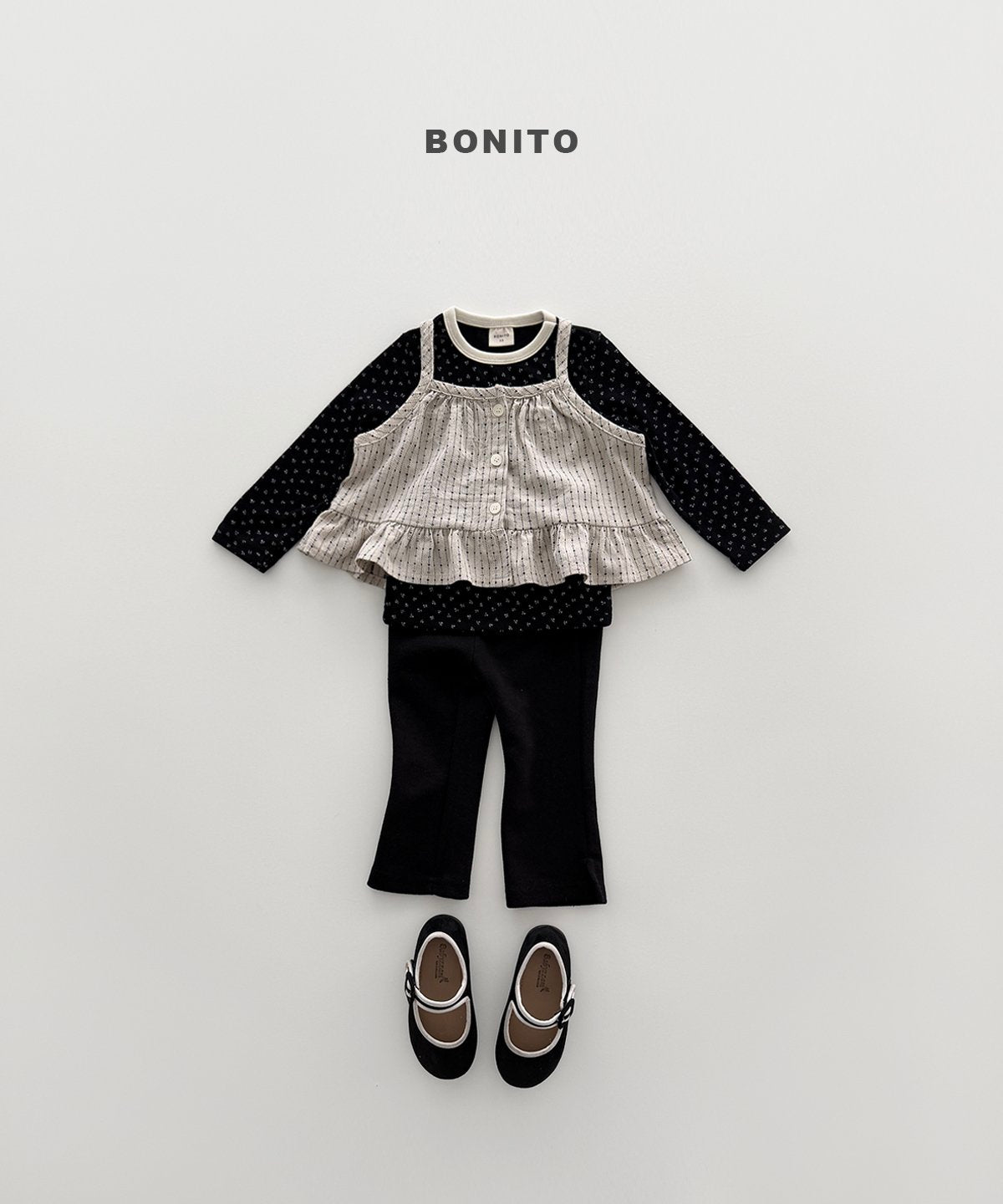 bonito series rib tee (~80-140cm)