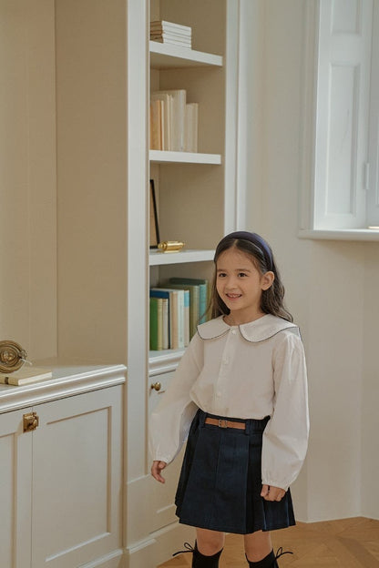 momoann belted cotton skirt (90-150cm)