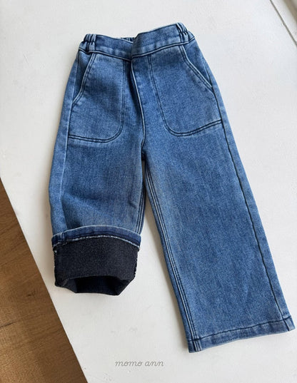 momoann brushed denim (90-150cm)