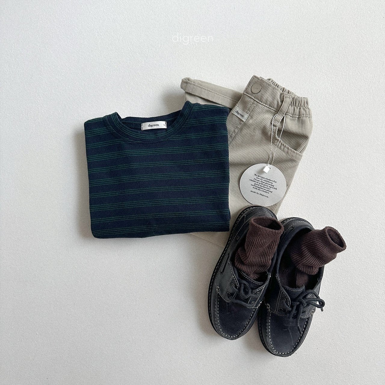 digreen pinstripe t-shirt (90-130cm)
